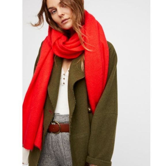 Free People Kennedy Waffl Knit SOFT Scarf NWT HP - Picture 5 of 8